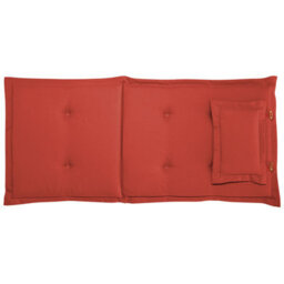 Beliani Set Of 8 Back/seat Cushions Maui 40 X 54 Cm Dark Red - thumbnail 5