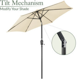 Christow 2.4M Crank And Tilt Parasol With Uv Protection - thumbnail 4