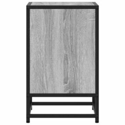 Berkfield Bedside Cabinets 2 Pcs Grey Sonoma 40X31X50 Cm Engineered Wood And Metal - thumbnail 7