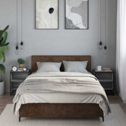 Berkfield Bedside Cabinets 2 Pcs Grey Sonoma 40X31X50 Cm Engineered Wood And Metal - thumbnail 3