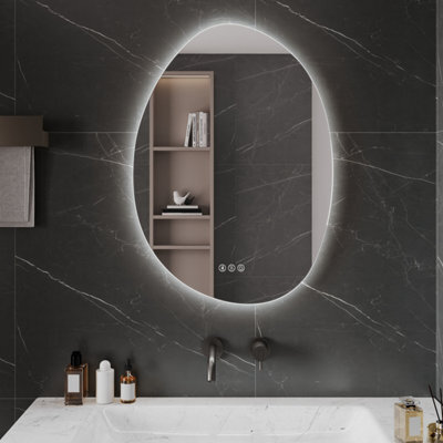 Deervalley Wall Hung  Bathroom Mirror Led Lights, Demister & Bluetooth Speaker, Dimmable 3 Colour Lights, Shatterproof Glass - image 1