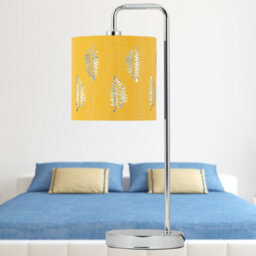 First Choice Lighting Set Of 2 Arched Table Lamps With Ochre Fern Cut Out Shades - thumbnail 8