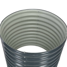 Berkfield Garden Raised Bed 80X80X81 Cm Galvanised Steel Grey - thumbnail 3