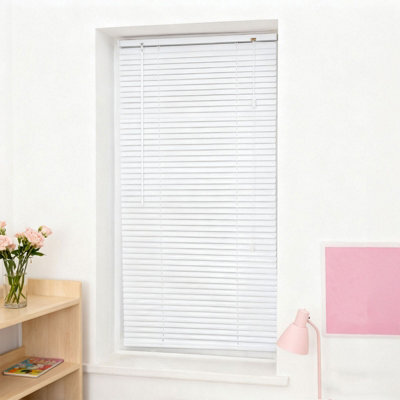 Garden Sanctuary Aluminium Horizontal White Coated Venetian Blind Shade 60Cm(W) X 130Cm(H) - image 1