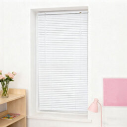 Garden Sanctuary Aluminium Horizontal White Coated Venetian Blind Shade 60Cm(W) X 130Cm(H) - thumbnail 1