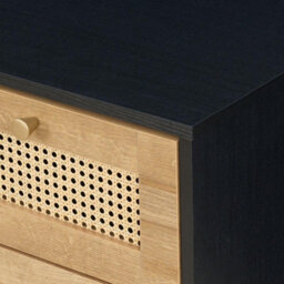 Swish Furniture Manila Black & Pvc Rattan Chest Of 7 Drawers Bedroom Storage Furniture - thumbnail 8