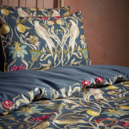 Ew By Edinburgh Weavers Songbird Traditional Floral Duvet Cover Set, Super King, Blue - thumbnail 3