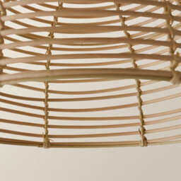 Valuelights Lobster Pot Cream Weave Basket Ceiling Lamp Shade - thumbnail 3