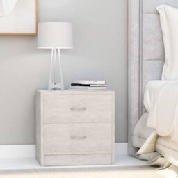 Vidaxl Bedside Cabinets 2 Pcs Concrete Grey 40X30X40 Cm Engineered Wood - thumbnail 1