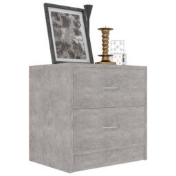Vidaxl Bedside Cabinets 2 Pcs Concrete Grey 40X30X40 Cm Engineered Wood - thumbnail 4