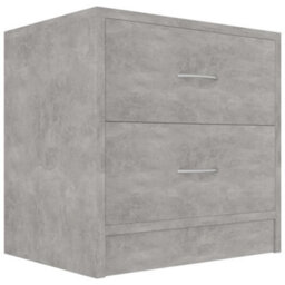 Vidaxl Bedside Cabinets 2 Pcs Concrete Grey 40X30X40 Cm Engineered Wood - thumbnail 3
