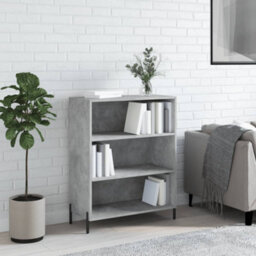 Berkfield Shelf Cabinet Concrete Grey 69.5X32.5X90 Cm Engineered Wood - thumbnail 1