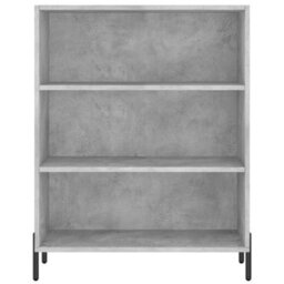 Berkfield Shelf Cabinet Concrete Grey 69.5X32.5X90 Cm Engineered Wood - thumbnail 4