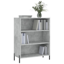 Berkfield Shelf Cabinet Concrete Grey 69.5X32.5X90 Cm Engineered Wood - thumbnail 3