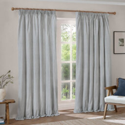 Yard Hebden Striped Cotton Pencil Pleat Curtains, Mineral Blue, (W) 168 X (D) 229Cm - thumbnail 2
