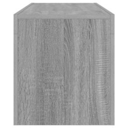 Berkfield Modern Tv Cabinet With Led Lights Grey Sonoma 120X35X40 Cm - thumbnail 8