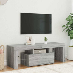 Berkfield Modern Tv Cabinet With Led Lights Grey Sonoma 120X35X40 Cm - thumbnail 2