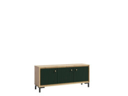 Arte Parii Tv Cabinet In Green - W1300mm H560mm D370mm, Vibrant And Functional - thumbnail 1