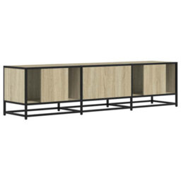 Berkfield Tv Cabinet Sonoma Oak 160X35X41 Cm Engineered Wood And Metal - thumbnail 6