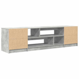 Berkfield Tv Cabinet Concrete Grey 188.5X41X50 Cm Engineered Wood - thumbnail 8