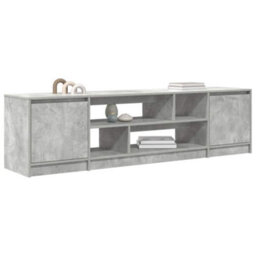 Berkfield Tv Cabinet Concrete Grey 188.5X41X50 Cm Engineered Wood - thumbnail 4