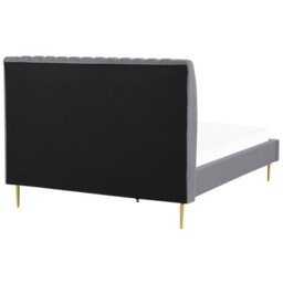 Beliani Bed Velvet Marville 140 X 200 Cm (Eu Double) Grey - thumbnail 6