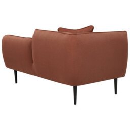 Beliani Left-Hand Chaise Longue Chevannes Boucle Dark Red - thumbnail 6