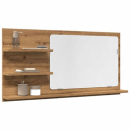 Berkfield Bathroom Mirror Cabinet Artisan Oak 90X11X45 Cm Engineered Wood - thumbnail 1