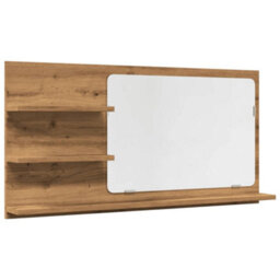 Berkfield Bathroom Mirror Cabinet Artisan Oak 90X11X45 Cm Engineered Wood - thumbnail 2