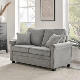 Bravich Ramy Sofa Bed Corduroy 2 Seater Fold Out Mattress - Grey - thumbnail 4