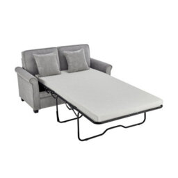 Bravich Ramy Sofa Bed Corduroy 2 Seater Fold Out Mattress - Grey - thumbnail 3