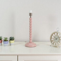 Valuelights Bobbles Rose Pink Bobbin Table Lamp Base