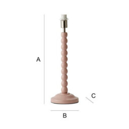 Valuelights Bobbles Rose Pink Bobbin Table Lamp Base - thumbnail 7