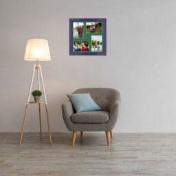 AK Frames 12X12 Purple Modern Multi Photo Frame With Emerald Mount - Holds 4 Apertures (4X) 6X4 Photos - thumbnail 3