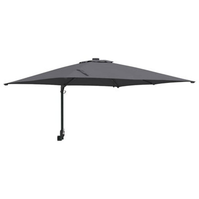Berkfield Modern Garden Parasol Anthracite 248,5 X 247,5 X 119 Cm Fabric