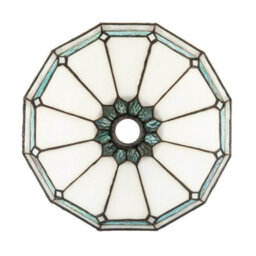 Happy Homewares Chic 1920S Shabby Chic Pendant Light Shade With Metal Scrollwork Decor - thumbnail 5