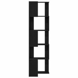 Walplus Corner Bookcase Black Oak 50 X 50 X 179 Cm Engineered Wood - thumbnail 6