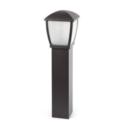 Luminosa Lighting Luminosa Wilma 1 Light Outdoor Bollard Light Dark Grey Ip44, E27 - thumbnail 1