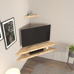"Decorotika Mensi Screwless Design Corner Tv Stand Tv Unit Up To 45"" Tvs" - thumbnail 4