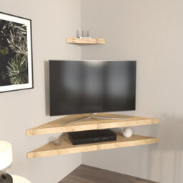 "Decorotika Mensi Screwless Design Corner Tv Stand Tv Unit Up To 45"" Tvs" - thumbnail 1