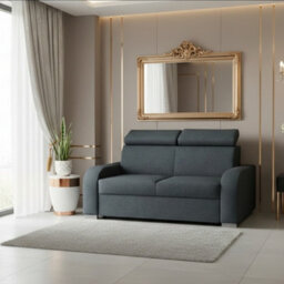 Oslo M 2 Living Room Sofa Adjustable Headrests Mdf Chipboard Frame Polyurethane Foam 170X100X85 100Cm Graphite - thumbnail 1