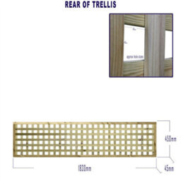 Premier Garden Supplies Urban Square Trellis Pack Of 3 W.6Ft (183Cm) X H.1.5Ft (45Cm) Wooden Framed Plant Support Lattice - thumbnail 7