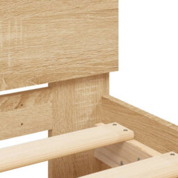 Berkfield Bed Frame Without Mattress With Headboard Sonoma Oak 100X200 Cm - thumbnail 8