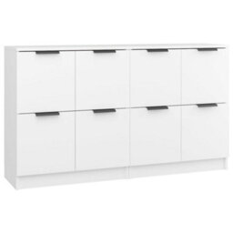 Berkfield Sideboards 2 Pcs White 60X30X70 Cm Engineered Wood - thumbnail 2