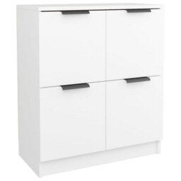 Berkfield Sideboards 2 Pcs White 60X30X70 Cm Engineered Wood - thumbnail 3