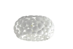 Luminosa Lighting Luminosa Dioniso 3 Light Semi Flush Light White 48X21Cm - thumbnail 1