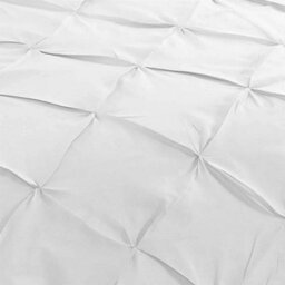 Homespace Direct Ltd Pintuck Pleated Duvet Cover Set Bedding - thumbnail 3