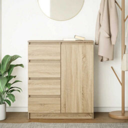 Berkfield Sideboard With Drawers Sonoma Oak 71X35X84 Cm Engineered Wood - thumbnail 3
