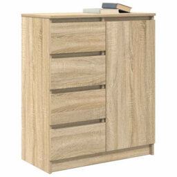 Berkfield Sideboard With Drawers Sonoma Oak 71X35X84 Cm Engineered Wood - thumbnail 4
