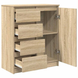 Berkfield Sideboard With Drawers Sonoma Oak 71X35X84 Cm Engineered Wood - thumbnail 5